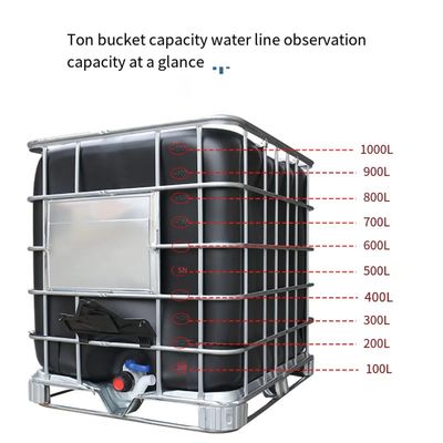 Ein 1000 Liter-Chemikalienlager IBC schleppt HDPE Flüssigkeits-Vorratsbehälter