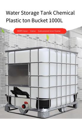 Chemisches IBC-Sammelbehälter quadratisches HDPE Plastiktrommel 1000 Liter