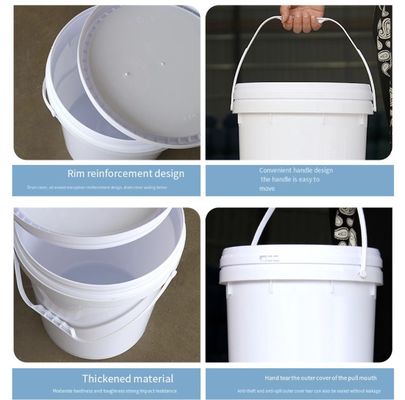 Mehrfarbenplastikfarbeimer-Eimer 20L HDPE Gebrauch für Lagerung