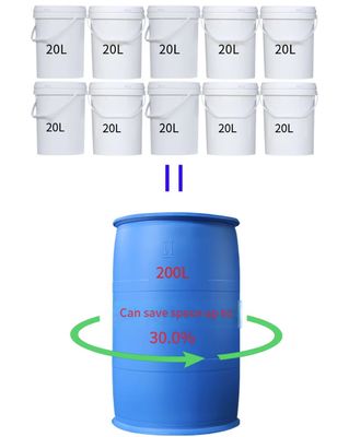 Dauerhaftes HDPE 200L Plastikbehälter-Fass mit zwei kleinen Löchern