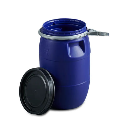 Kopf-Plastiktrommel HDPE Soems/ODM offener Plastikeimer-blaues Alkali beständig