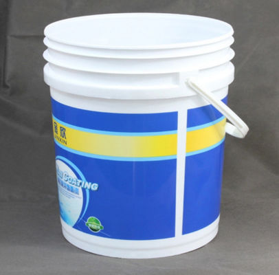 Soem/ODM 5 Gallonen-Plastikfarbeimer HDPE halb klarer Farben-Eimer