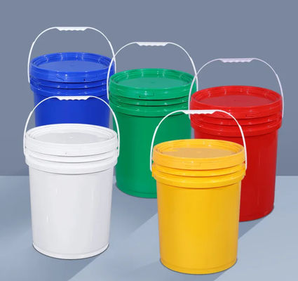 Hitze-Transferdruck ringsum klare pp.-Plastikeimer mit Deckel 20L Soem