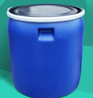150L Eisenring blau halb offen geschnitten Runden Trommel Kunststoff chemische Verpackung Trommel