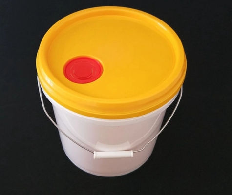 HDPE Plastikfarbe Pail Round Enclosed Plastic Water Pail With Lid Handle