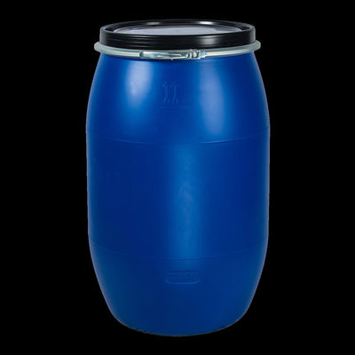 200L Blaue Plastikfasstrommel mit Griff und Stahlschnalle für die chemische Lagerung