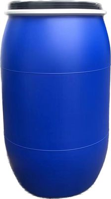 200L Blaue Plastikfasstrommel mit Griff und Stahlschnalle für die chemische Lagerung