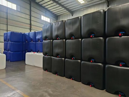 1000 Liter IBC Galvanisierter Stahl Außenkäfig und schwarzer Innenbehälter für die chemische Industrie